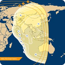 NSS-703 C-band East Hemisphere beam